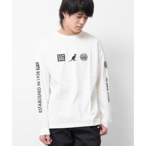 ラット エフェクト RAT EFFECT KANGOL別注袖プリントロングTシャツ （オフホワイト）