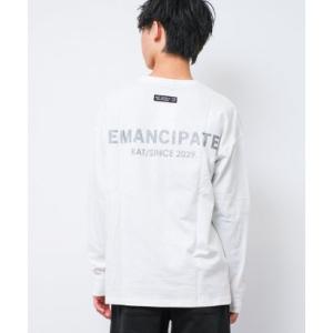 ラット エフェクト RAT EFFECT EMANCIPATE リフレクター ロングTシャツ （オフホワイト）