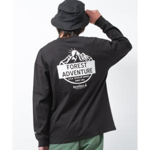 ラット エフェクト RAT EFFECT FOREST ADVENTUREロングTシャツ （ブラック...