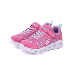 スケッチャーズ SKECHERS キッズ ジュニア スニーカー 女の子 子供靴 ハート ライツ ブギー ラブ 303257L 光る靴 LED ハート