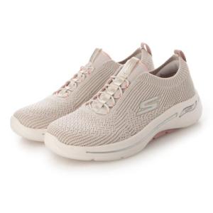 スケッチャーズ SKECHERS レディース スニーカー GO WALK ARCH FIT - CRYSTAL WA 124882  (ベージュ)｜locondo-shopping