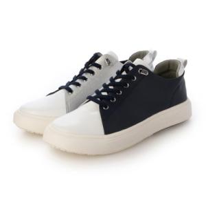 スマートウォーク SMARTWALK ゴムレースアップカジュアルスニーカー （ネービーコンビ）