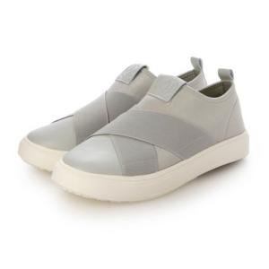 スマートウォーク SMARTWALK クロスゴムスニーカー （ライトグレーコンビ）