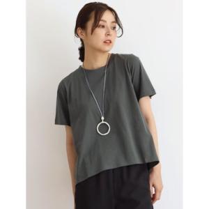 クローブ CLOVE バックタック無地Tシャツ （チャコールグレー）