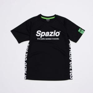 スパッツィオ SPAZIO ジュニア サッカー/フットサル 半袖シャツ Jrロゴプラシャツ GE-0746 （ブラック）