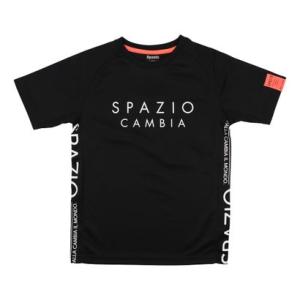 スパッツィオ SPAZIO ジュニア サッカー/フットサル 半袖シャツ Jr.ロゴプラシャツ_ GE0794 （ブラック）