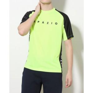 スパッツィオ SPAZIO メンズ サッカー/フットサル 半袖シャツ アクティブプラシャツ_ GE0893 （ネオンイエロー）