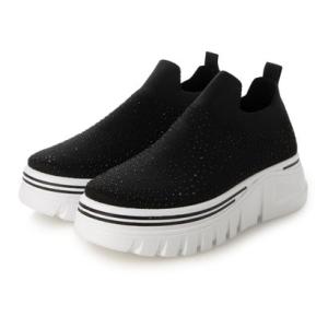 スピーディーダック SPEEDY DUCK 【SPEEDY DUCK】キラキラニットスリッポンスニーカー SD3001 （ブラック）