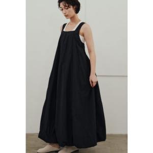 ACTIVE撥水UVバルーンワンピース BLK