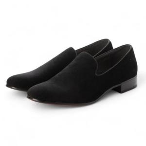 アン ANプレーン オペラシューズ / スリッポン (ブラック)