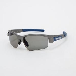 スワンズ SWANS 偏光サングラス レディース メンズ （ガンメタリック/ブルー）