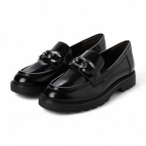 タマリス Tamaris チェーンビットローファー （ブラック）