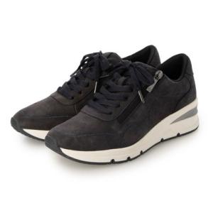 タマリス Tamaris サイドジップヒールアップスニーカー （ネイビー）