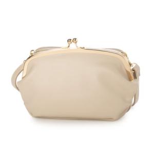 トミエコ Tomieco がま口ショルダー お財布付きで便利なショルダーです （IVORY）