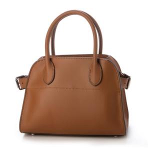 トミエコ Tomieco LEATHER ショルダーバッグ 本革 ベルト付きデザイン （CAMEL）