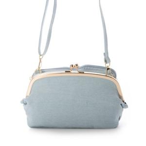 トミエコ Tomieco NEWカラー がま口ショルダー お財布付きで便利なショルダーです （BLU...