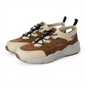 トミエコ Tomieco レザースニーカー ゴム紐仕様 軽量 （BEIGE/C）