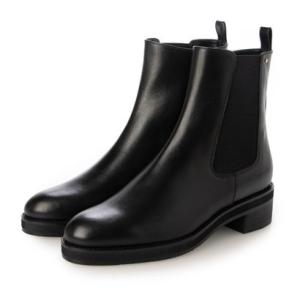 タラントン バイ ダイアナ TALANTON by DIANA 厚底ソールサイドゴアショートブーツ （黒カーフ）