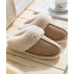テディショップ Teddyshop シューズ 贅沢ふんわりファースリッパ （ベージュ）