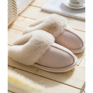 テディショップ Teddyshop シューズ 贅沢ふんわりファースリッパ （ライトベージュ）