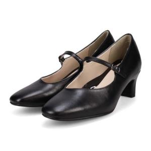 テーン tehen 【通勤×歩きやすい】レディース パンプス 5.5cmヒール メリージェーン スクエアトゥ TN5514（ブラック）