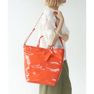 スリーフォータイム Three Four Time エナメルドット刺繍2WAYトート （オレンジ）