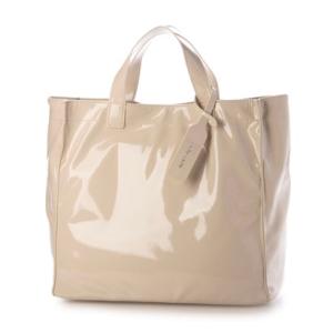 スリーフォータイム Three Four Time ソフトエナメルショッパーバッグ （ホワイト）