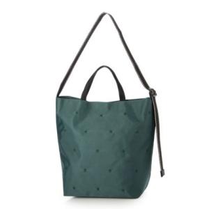 スリーフォータイム Three Four Time 撥水加工星刺繍トート （グリーン）