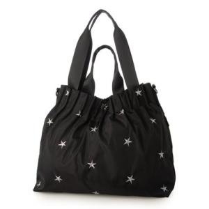 スリーフォータイム Three Four Time 星刺繍3WAYBAG （ブラック）