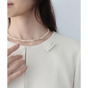 スリーフォータイム Three Four Time スリーフォータイム Three Four Time ラインパールブローチ【フォーマル/卒入/セレモ