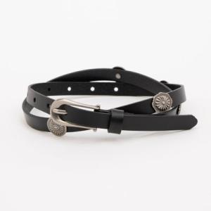 スリーフォータイム Three Four Time コンチョパーツベルト （ブラック）