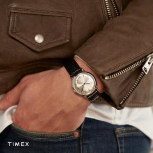 タイメックス TIMEX マーリン ユニセックス 時計 TW2R47900 手巻き シルバー レザー （シルバー）