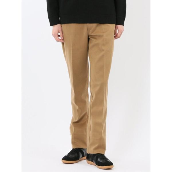 ストレッチ起毛 スリムフィット ノータックスラックス （ベージュ）