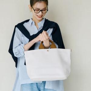 トプカピ TOPKAPI スコッチグレイン ネオレザー A4 トートバッグ プレーン （クリーム）