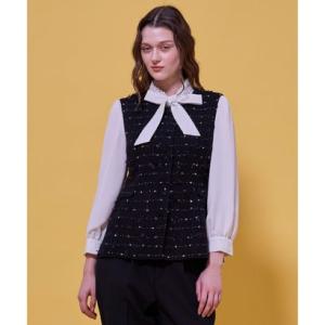 TOCCA FLOWER HIDE AND SEEK ジレ （ブラック系）