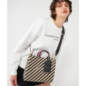 トミー ヒルフィガー TOMMY HILFIGER プリントミディアムショッパートートバッグ （マル...