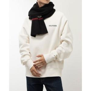 トミー ヒルフィガー TOMMY HILFIGER エレベートウールフラッグスカーフ （ブラック）の商品画像