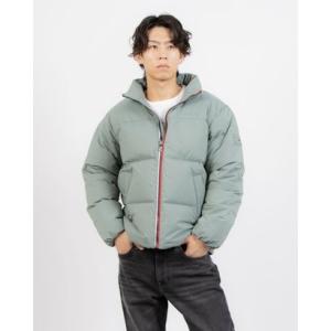 トミー ヒルフィガー TOMMY HILFIGER スタンドカラーパッファジャケット （ライトグリーン）