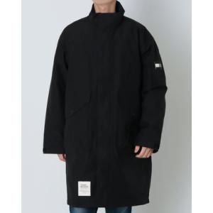 トミー ヒルフィガー TOMMY HILFIGER MODERN ATHLETICライトパデッドコットンナイロンコート （ブラック）