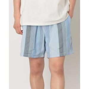 トミー ヒルフィガー TOMMY HILFIGER テクスチャードストライプショートパンツ （ライトブルー）