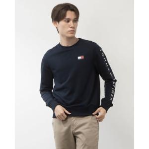 トミー ヒルフィガー TOMMY HILFIGER 【オンライン限定】フレンチテリー ロゴ ロングスリーブスウェット （ネイビー）｜locondo-shopping