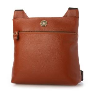 トヨオカコウボウ 豊岡工房 牛革メダリオンボディショルダーバッグ （キャメル）