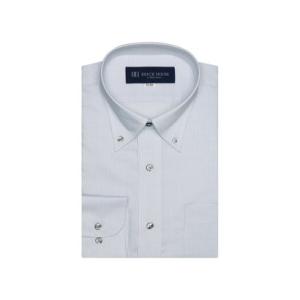 トーキョーシャツ TOKYO SHIRTS 形態安定 ボタンダウンカラー 長袖 ワイシャツ （グレー）の商品画像