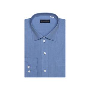 トーキョーシャツ TOKYO SHIRTS 形態安定 ワイドカラー 長袖 ワイシャツ （ダークブルー）の商品画像