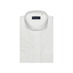 トーキョーシャツ TOKYO SHIRTS 形態安定 ホリゾンタルワイドカラー 長袖 ワイシャツ （ホワイト）｜locondo-shopping