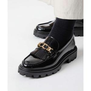 トッズ TOD'S XXW08J0GF80 SHA ローファー HOOK レディース シューズ ビジネスシューズ オックスフォード レザー フリンジ