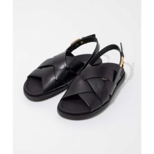 トッズ TOD'S XXW68K0IA20 T8N サンダル CALF DER+MIDOU レディース シューズ 本革 レザー 靴 ギフト （ブラック
