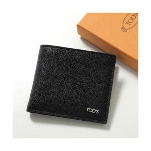 トッズ TOD'S TODS 二つ折り財布  XAMLTTBB300UGA レザー （B999/ブラック）
