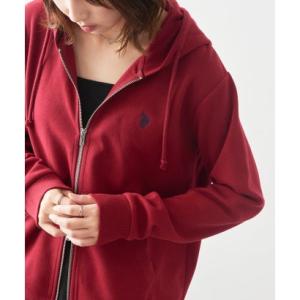 ユーエスポロアッスン U.S. POLO ASSN. ワンポイントロゴ ダブルジップパーカー （バーガンディー）