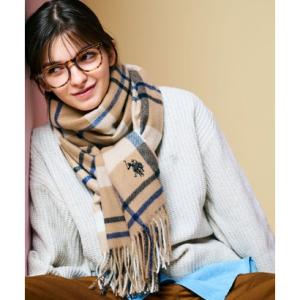 ユーエスポロアッスン U.S. POLO ASSN. カシミヤタッチ チェック （ベージュ）